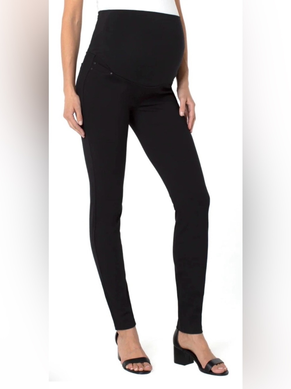Liverpool Los Angeles Women's Maternity Black Leggings NWT Comfort Stretch 6/28
